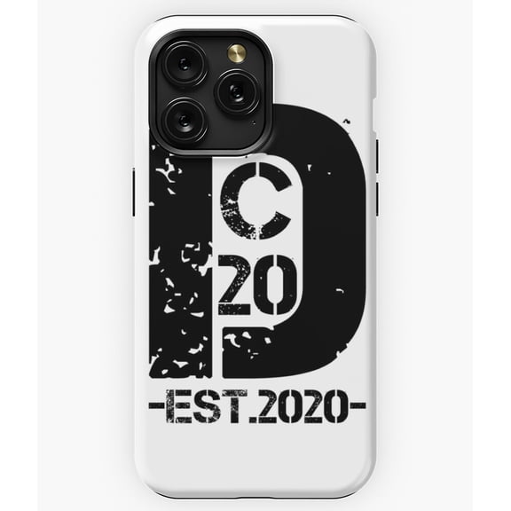 DC20 Initials Monogram Graphic Art G3692 Phone Case for iPhone17 16 15 14 13 12 11 Pro Max