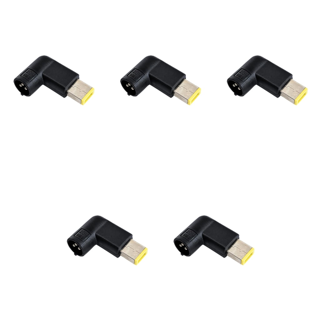 Core Pin Adapter DC20V 3Pin Gold Connector Adapter Tips for Laptop Power Plugs, 5 Pack ...