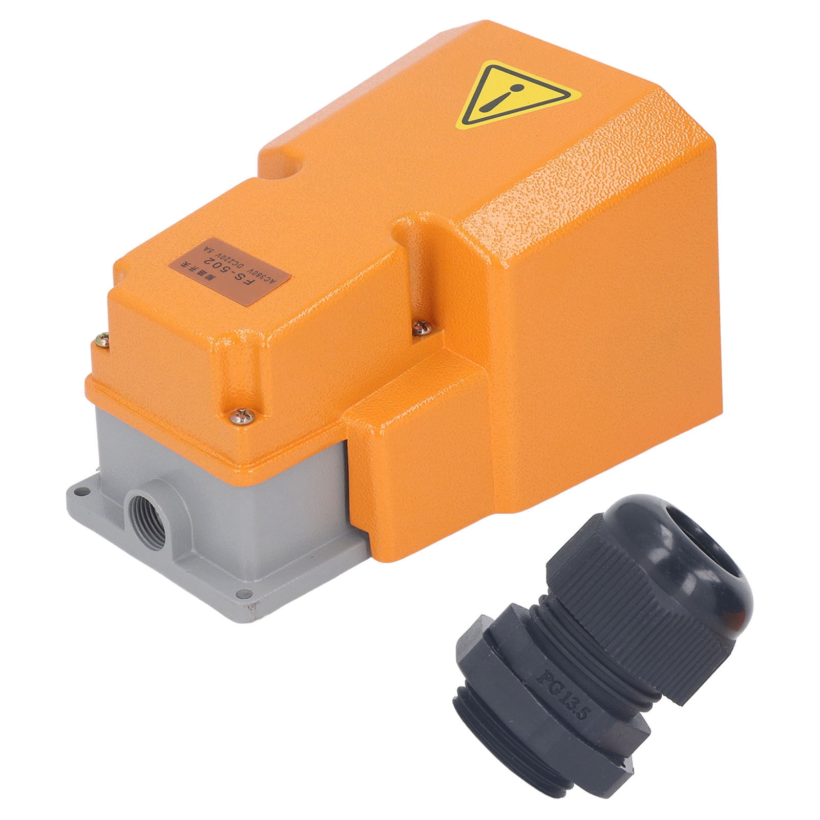 DC220V Foot Switch Normally Closed Silver Contact Pneumatic Pedal Valve