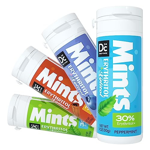 DC24 DAILY CARE Xylitol Erythritol Mints,No Aspartame Sugar Free Mints