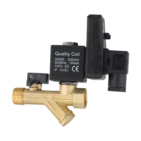 DC24V AC220V/1/2" Auto Timer Compressor Condensate Drain Timer Solenoid Valve