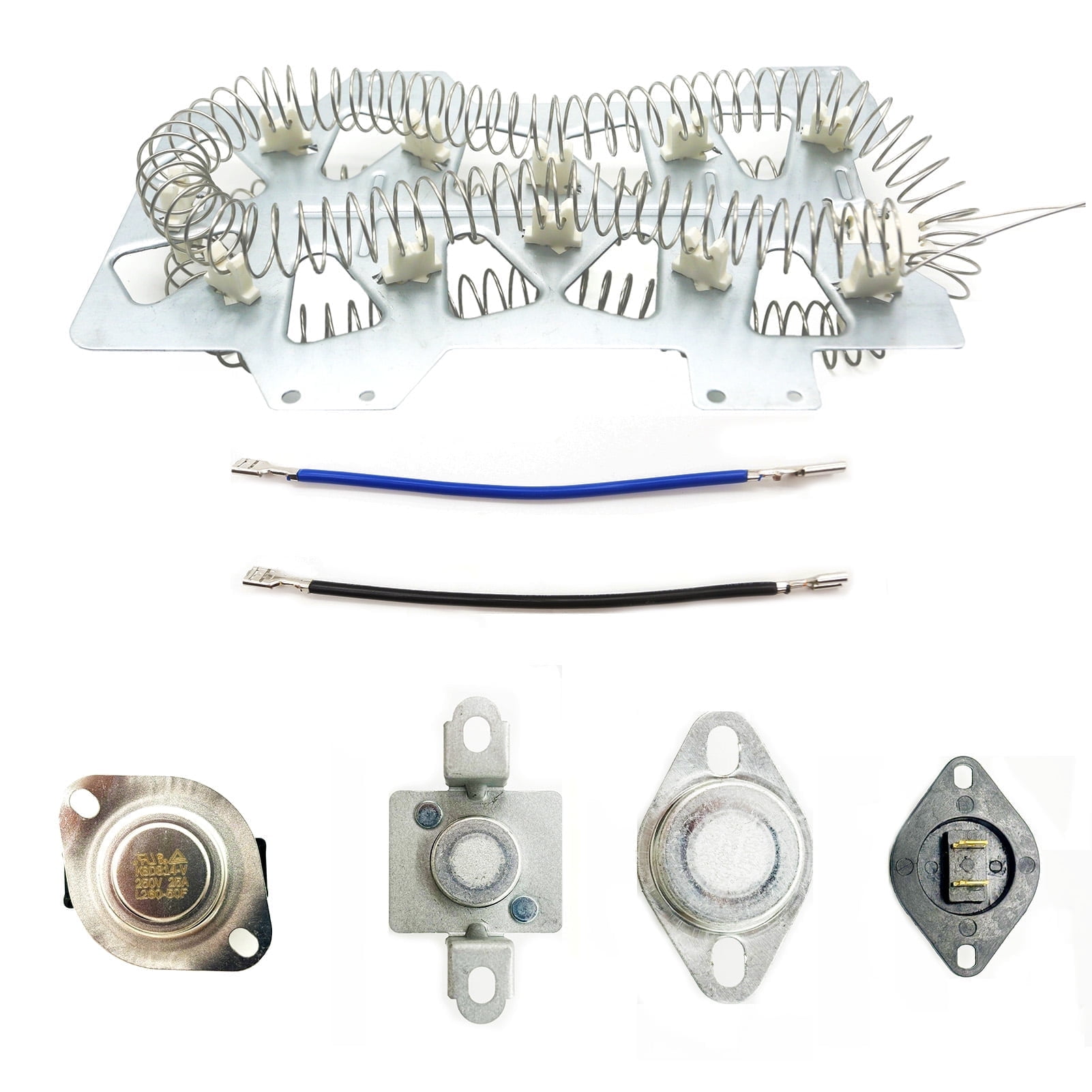 DC47-00019A, DC47-00018A, DC96-00887A, DC47-00016A, and DC32-00007A Repair Kit Compatible with Samsung Dryer