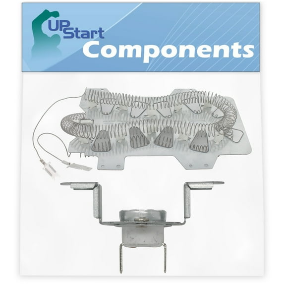 DC47-00019A Dryer Heating Element & DC96-00887A Thermal Fuse Replacement for Samsung DV448AEW/XAA-0002 Dryer - Compatible with DC47-00019A & DC96-00887C Heater Element & Bracket Thermostat Kit