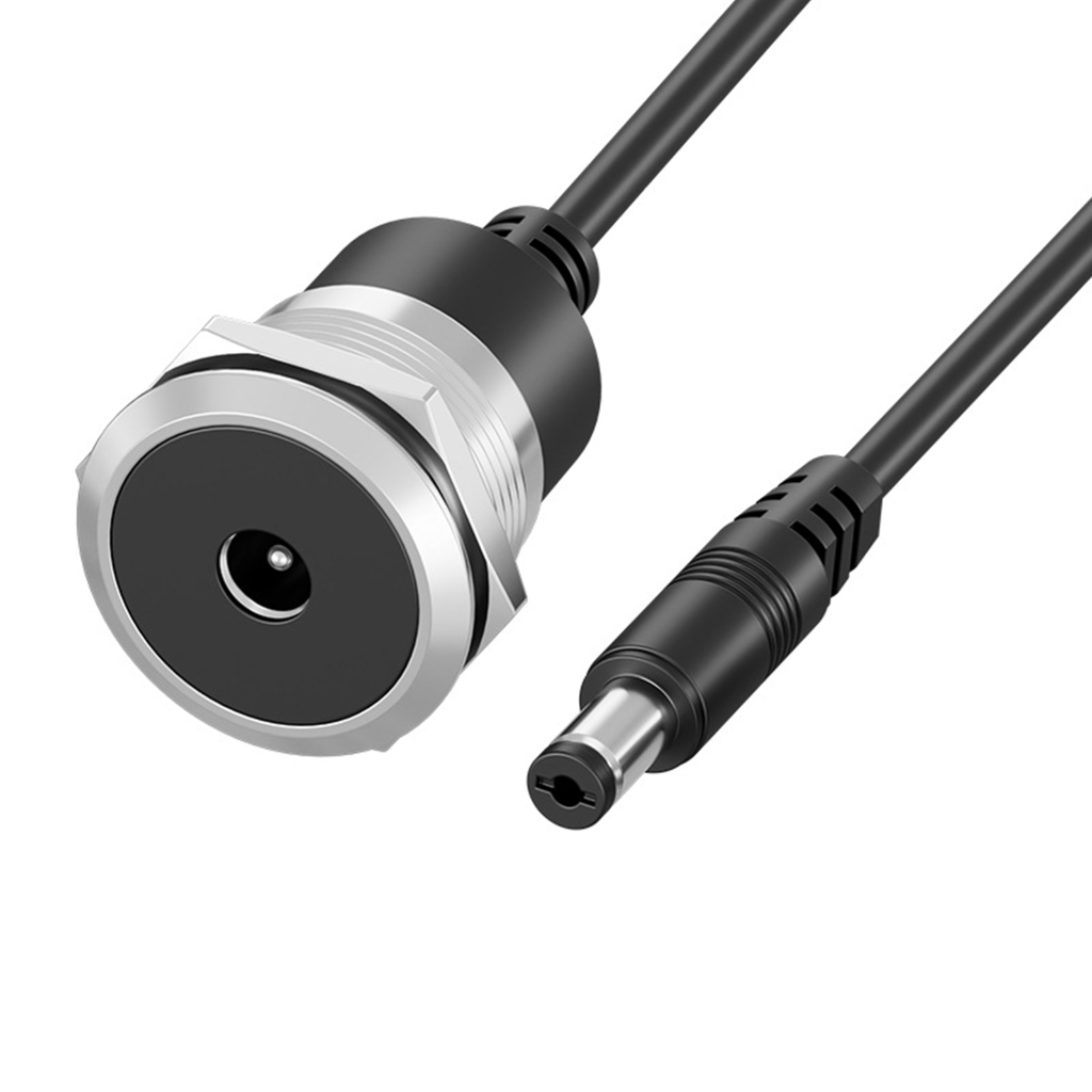 Set 5 Connettori DC 5.5x2.1mm Maschio/Femmina – Adattatori Di Alimentazione In ABS+Metallo Per Laptop, Router, LED