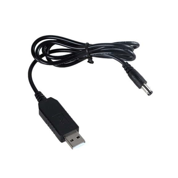 DC5.5x2.1mm USB to 6V DC5.5x2.1mm Power Cable for 4AA Battery Devices Like Toy, Doorbells, Gas Meter, Gauges