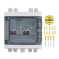 DC500V Solar Disconnect Switch 2 in 2 Out Surge Protection PV Combiner