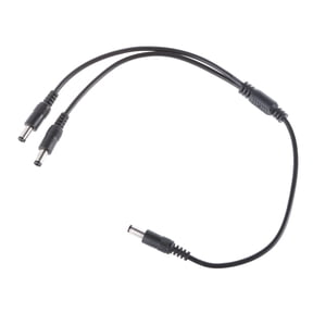 DC5521/5525 to Double DC5521/5525 Splitter Cord 1xMale to 2xMale Power Adapter Cable Wire for LED Light Router Fan