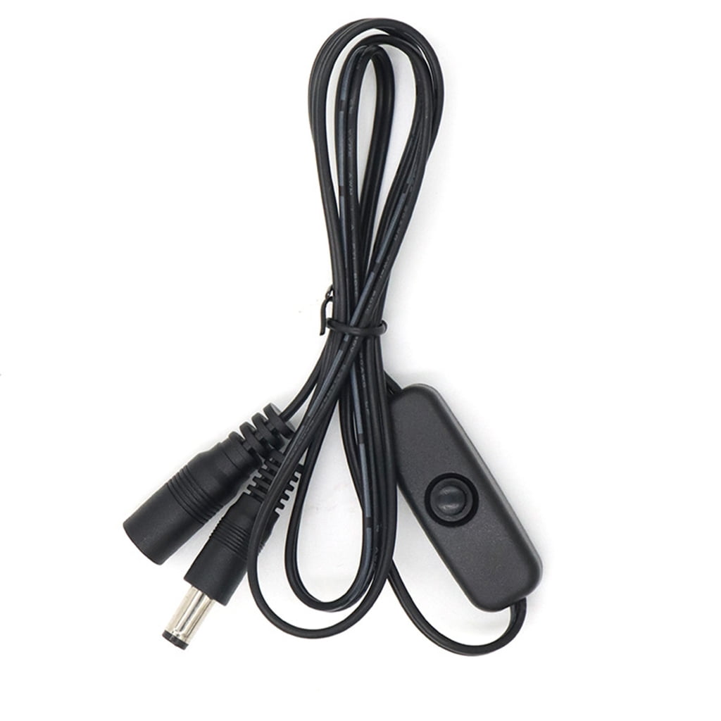 DC5521 Connectors Cables with On Off Switches LED Light Control Plastic ...