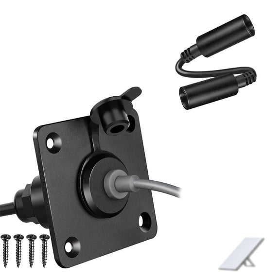 DC5521 DC Power Socket Module, Mini Panel Mount Female Barrel Jack Connector, 5.5x2.1mm DC Input Socket for DIY Electronics Projects, Power Supply Connections and Low Voltage Applications