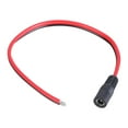 thumbnail image 1 of DC5521 Female Power Pigtail Cable 5.5mmx2.1mm 14AWG Open End Power Repair Cable for Security Camera and LED Light, 1 of 9