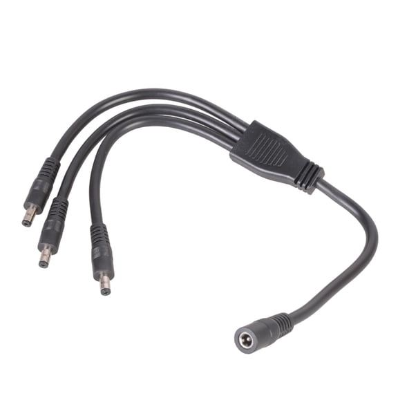 DC5521 Power Splitter Cable 1 Female To 3 Male 5.5X2.1Mm For LED Strips Fan CCTV