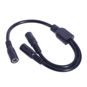 DC5521 Y Splitter Cable DC5.5x2.1mm Extension Power Cord for Cameras and LED Y Splitter Adapter Wire 11.81in Long