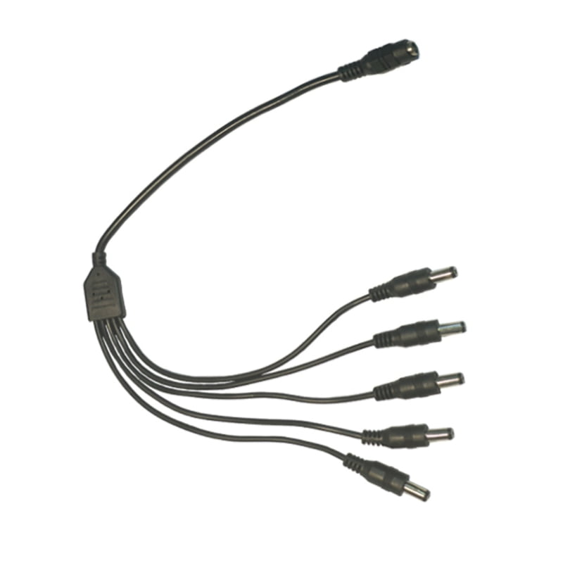 DC5.5mmx2.1mm Female To Multiple Male Y-Splitter Adapter - 1 To 2/3/4/5/8/10 Male Connectors 2 thumbnail image