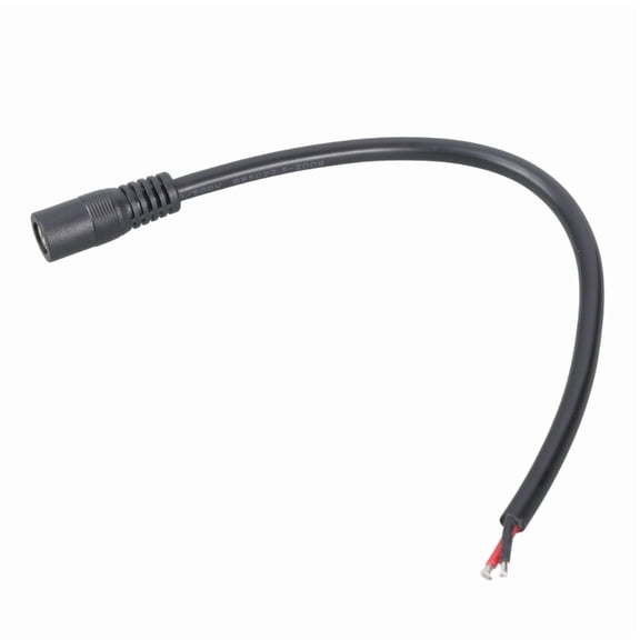DC5525 Female Open End Power Cord With Pigtail Wire 16AWG For DVR Solar Systems