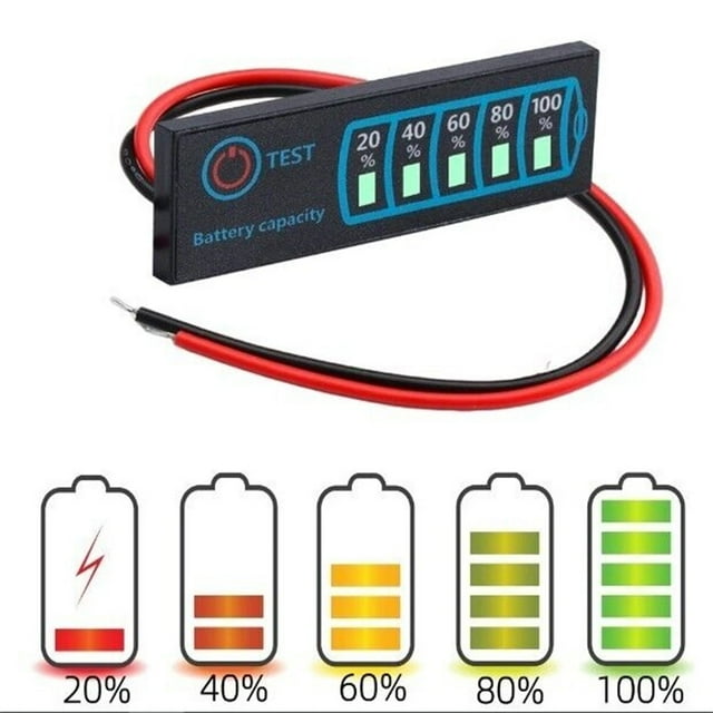 DC5V-30V 12V24V Battery Level Indicator Ternary Lithium Battery Lithium ...