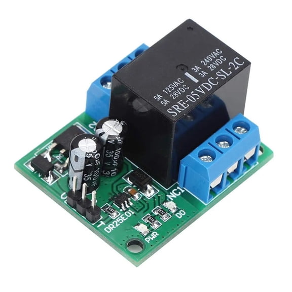 DC5V/6-24V Relay Module Self-Locking DPDT Relay Module Double Pole Double Throw Bistable Relay Switch Board for