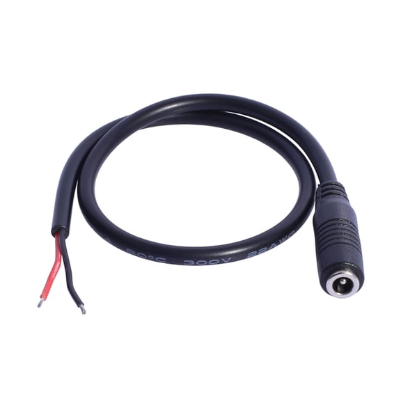 DC5V Power Pigtail Cable 3.5mmx1.35mm Barrels Female Plug Connectors for LED and Electronic Devices