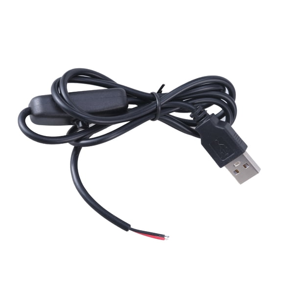DC5V USB to 2Pin Power Cable Power Cord With Switcher 100cm