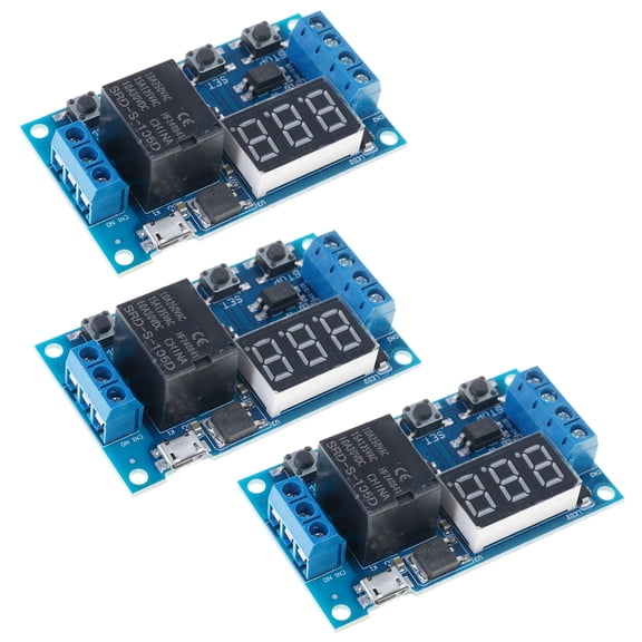 DC6-30V Timers Control Module Programmable OPCL Intervals Industrial Relays Switches