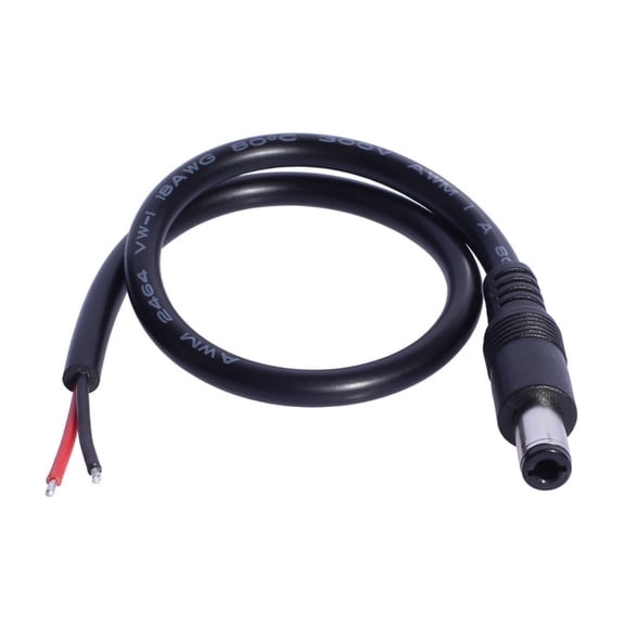 DC6330 Pigtail Cable DC6.3mmx3.0mm Male Connectors to Bare Wire DC6330 Power Pigtails Cable for Electronics Repair