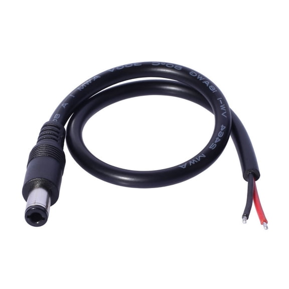 DC6330 Male Plug to Bare Wire Cable DC6330 Power Pigtails Cable for Power Supply in Computers 2x0.75mm² Wire Cord