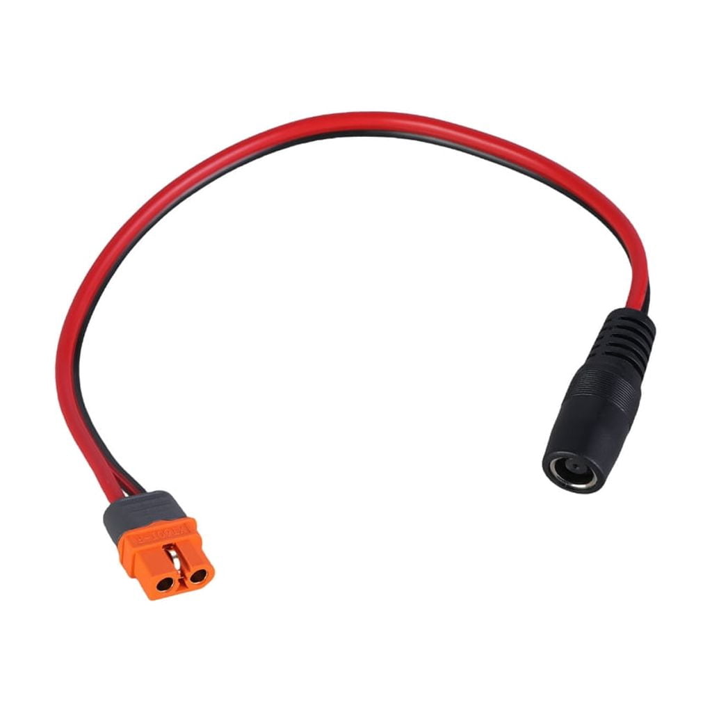 DC7909 Female to XT60I Female Adapter Cable 14AWG for Solar Panel Charging and Outdoor Power Solution 32cm