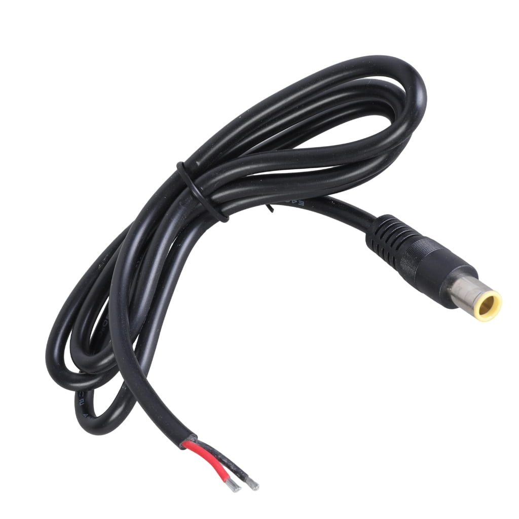 Cavo di alimentazione trecce DC7909 da 2 pezzi, spina maschio 12V DC 8mm a filo nudo cavo di riparazione alimentazione open end, 16AWG DC 7,9 x 5,5  44