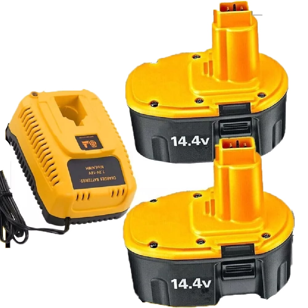 DC9091 2Pack Ni-MH Replacement for Dewalt 14.4V Battery Compatible with  Dewalt Battery and Charger DC9091 DW9091 DW9094 DE9091 DE9092 DE9038  Cordless ...