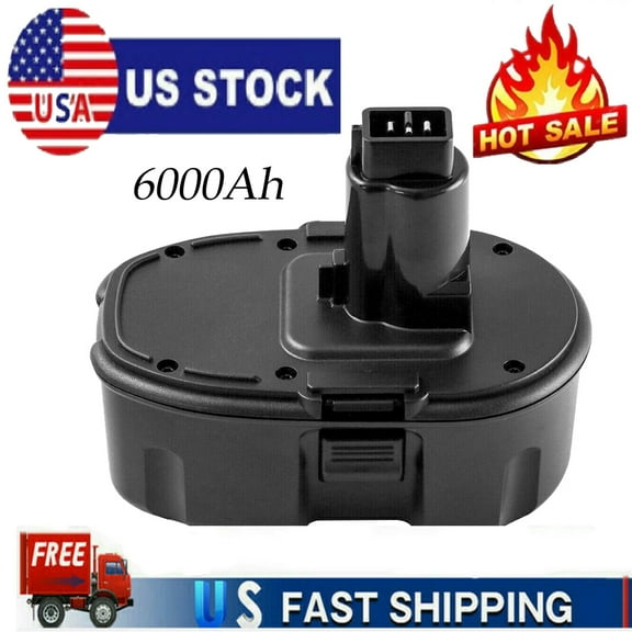 DC9096 6.0Ah Li-on Replace for DeiWalt 18Volt Battery DC9098 DC9099 DE9039 DE9096 DE9098 Suit for Dewei 18Volt Cordless Power Tools and Battery Chargers