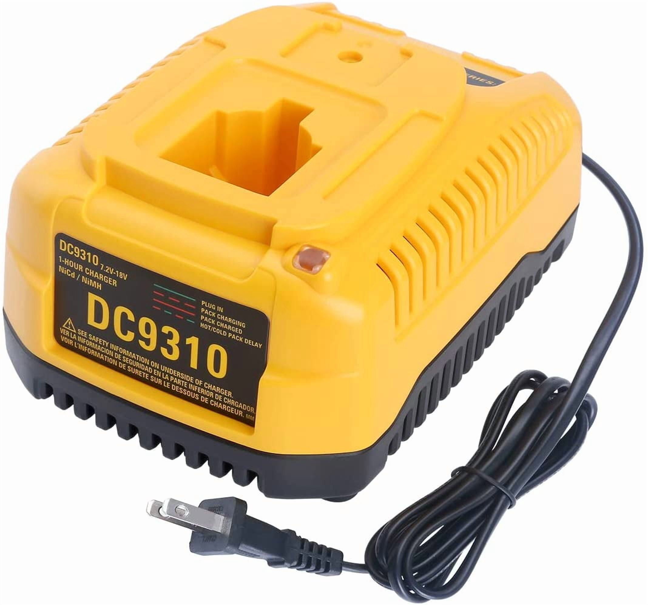 DC9310 Charger Compatible with DeWalt 18V NiCad NiMh DC9096 DC9098 DC9099 DW9099 DW9072 DW9057 DW9091 DW9094 DC9071 DW9062 DC9091 Power Tool Battery Charger