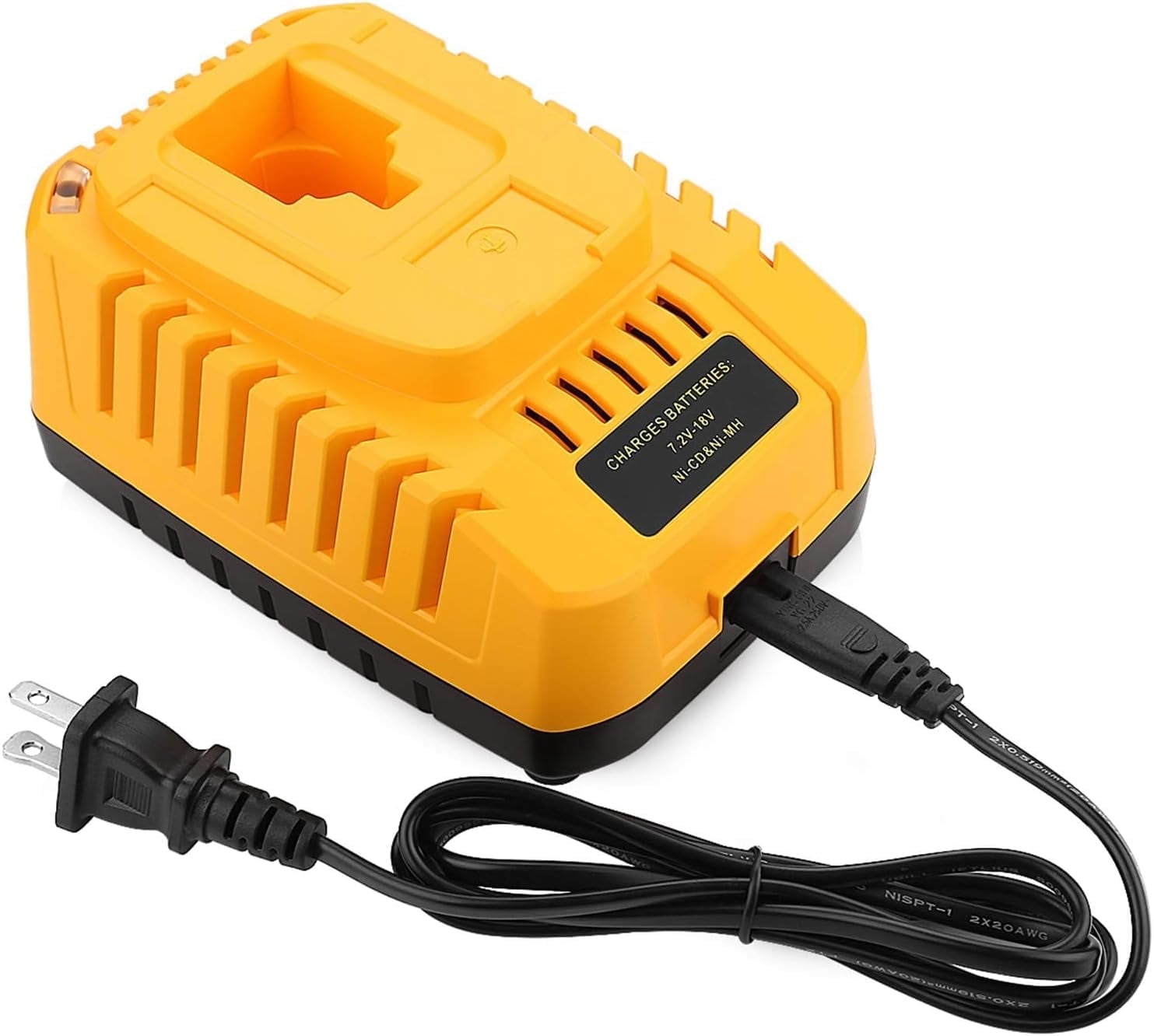 DC9310 Fast Charger Replacement for Dewalt 18V Battery Charger Compatible with DeWalt 7.2V-18V NiCad/NiMh Batteries DW9116 DC9096 DC9098 DC9099 DW9098 DW9099 DW9096 DW9072 DW9061