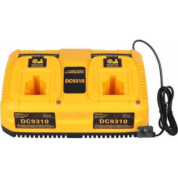 DC9320 Battery Charger for Dewalt 18V 14.4V 7.2V XRP Batteries, Dual Port Charging Station for Dewalt NI-CD NI-MH Battery DC9096 DC9098 DC9099 DE9057 DW9096 DW9094 DW9072