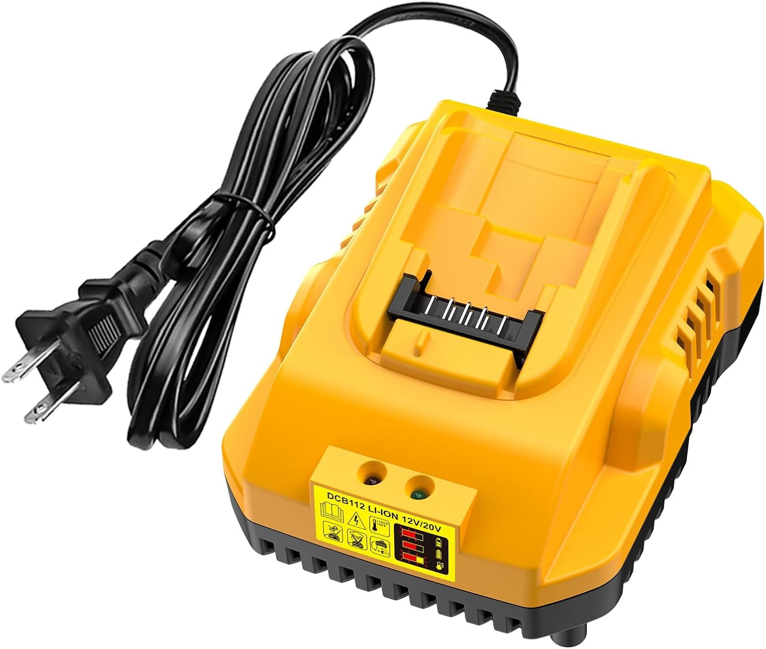 DCB112 20V MAX Battery Charger Replacement for De*walt Battery Charger, Compatible with De*walt 12V-20V Battery