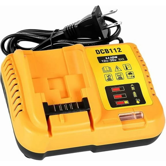 DCB112 Battery Charger Replacement for Dewalt Compatible with 12V 20V Max Lithium Battery DCB120 DCB127 DCB115 DCB118 DCB107 DCB105 DCB102