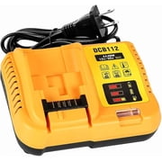 DCB112 Battery Charger Replacement for Dewalt Compatible with 12V 20V Max Lithium Battery DCB120 DCB127 DCB115 DCB118 DCB107 DCB105 DCB102
