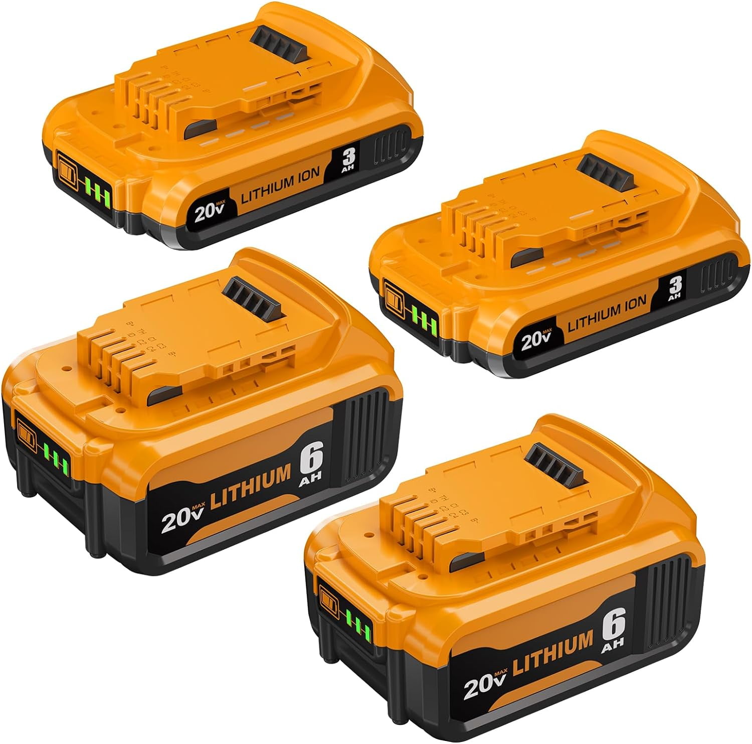 DCB324 Replacement for Dewalt 20V Max XR Battery 3.0Ah and 6.0Ah DCB205 DCB206 DCB204 DCB200 Walmart