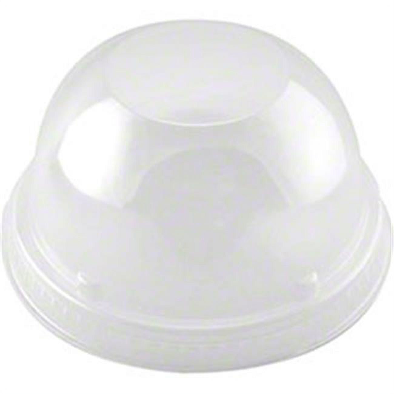 DCC 16LCD Plastic Dome Lids without Hole Case Clear