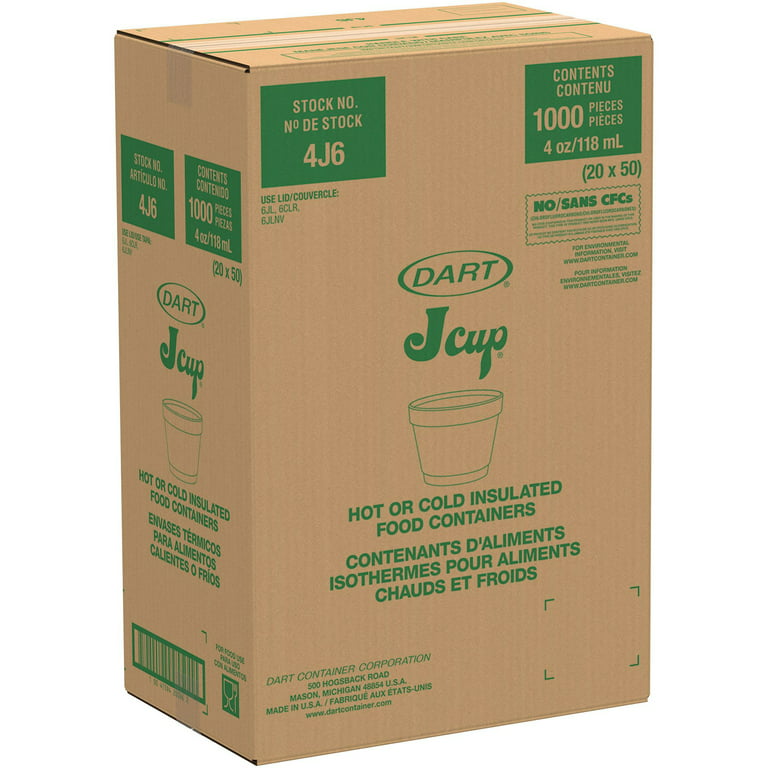 Dart 6B12 6 oz. Foam Bowl - 1000/Case - Ford Hotel Supply