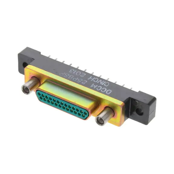 DCCM25PBSP Connector 25 Position D-Type, Micro-D Plug, Male Pins :Rohs