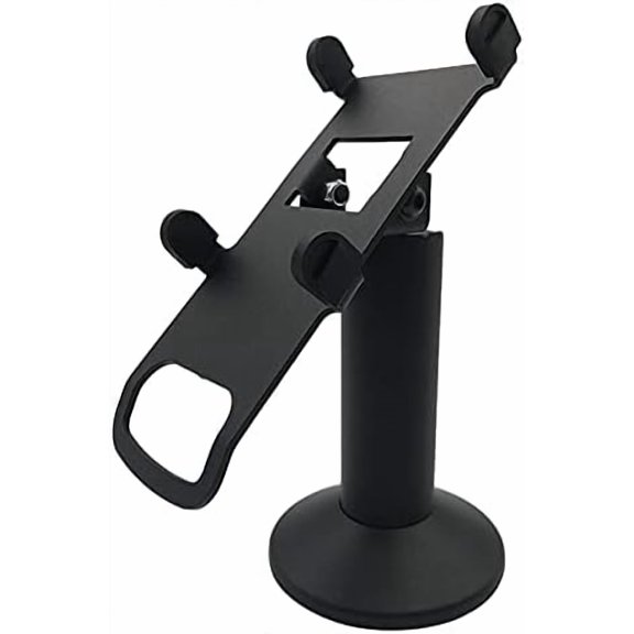 DCCStands Verifone V400M 7" Swivel and Tilt Terminal Stand, Screw-in or Adhesive, Black$$Office