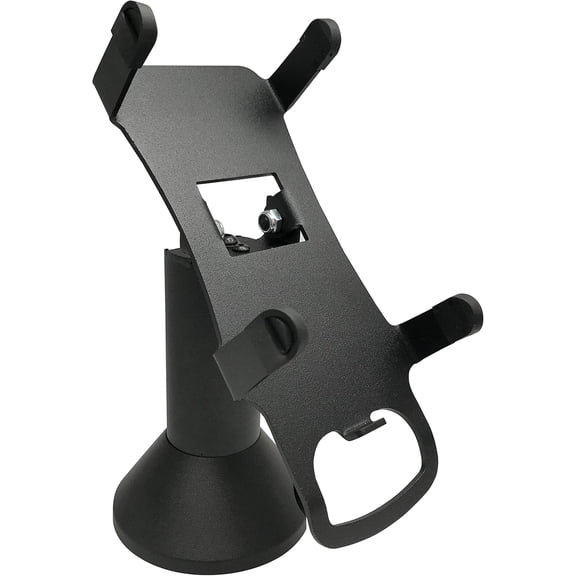 DCCStands Verifone Vx520 7" Swivel and Tilt Terminal Stand, Screw-in or Adhesive, Black