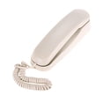 thumbnail image 1 of DCENTA Wall Mountable Mini Desktop Corded Landline Phone Fixed Telephone for Home Hotel Office,White, 1 of 8