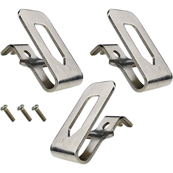 DCF860, DCF860B, DCF860WW1, Belt Clips Steel Suitable For D-alt 1/4 3 Speed High Torque Impact Driver 20V / 18V Brushless Cordless XR 3/Pcs
