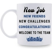 DCHYO New Employee Welcome Gift for Coworker - New Hire Gift - Gift for New Employee Teammate Intern Staff Coworker - 300 ML Coffee Mug (New Job)