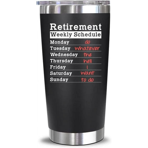 DCHYO Retirement Gifts For Men Women 2024 Retired Gifts For Men, Women Retirement Party Decorations Fun Retirement Gifts For Women, Men, Retired People, Coworkers, Friends 20 Oz Tumbler