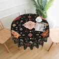 thumbnail image 1 of ZUMAS pink flower Round Tablecloths Are Soft And Comfortable, Re-Washable, Suitable For Cafes, Buffets, Picnics, Weddings And Parties., 1 of 7