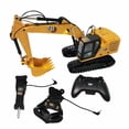 thumbnail image 1 of Diecast Masters 1/16 Radio Control Caterpillar 320 Excavator with Bucket, Grapple and Hammer 28005, 1 of 9