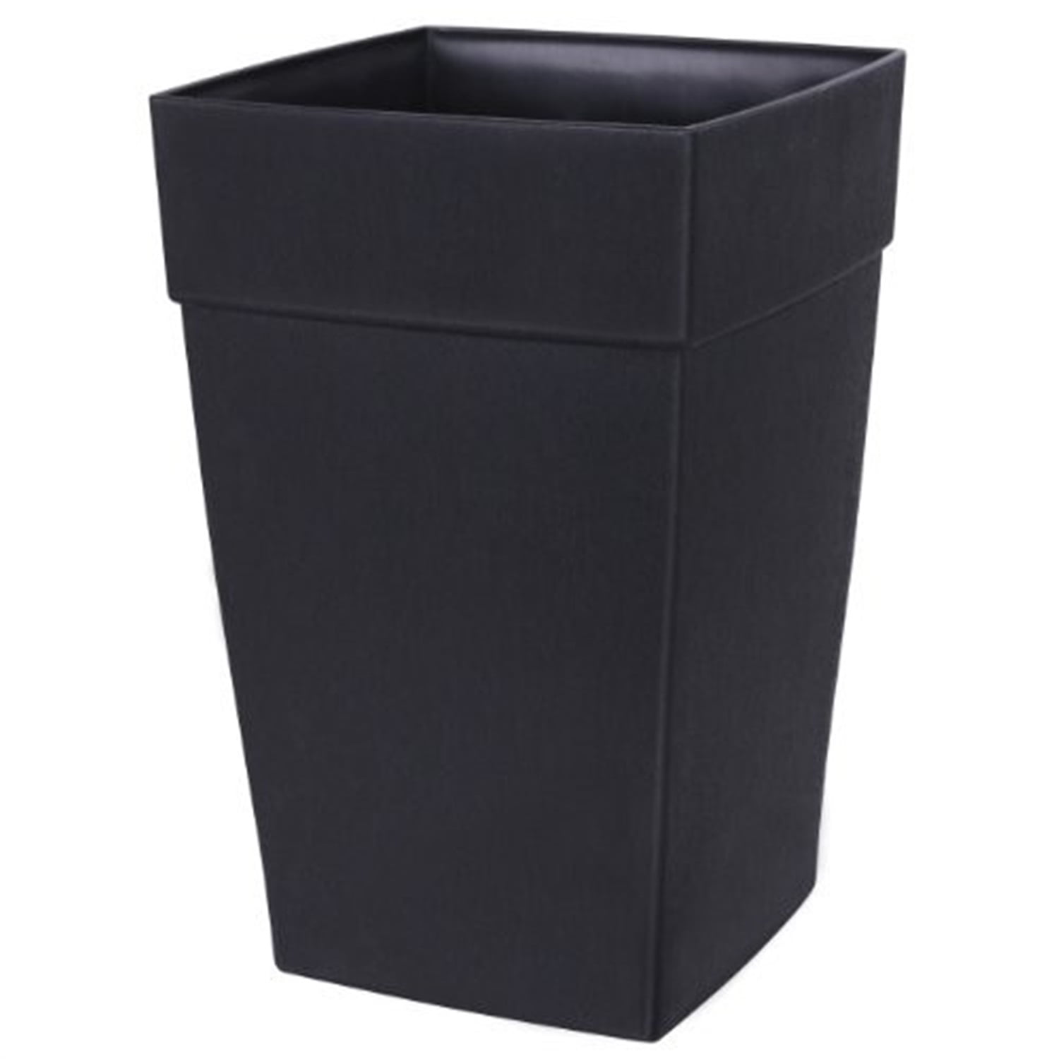 DCN Harmony Self-Watering Tall Patio Planter, Black, 8in