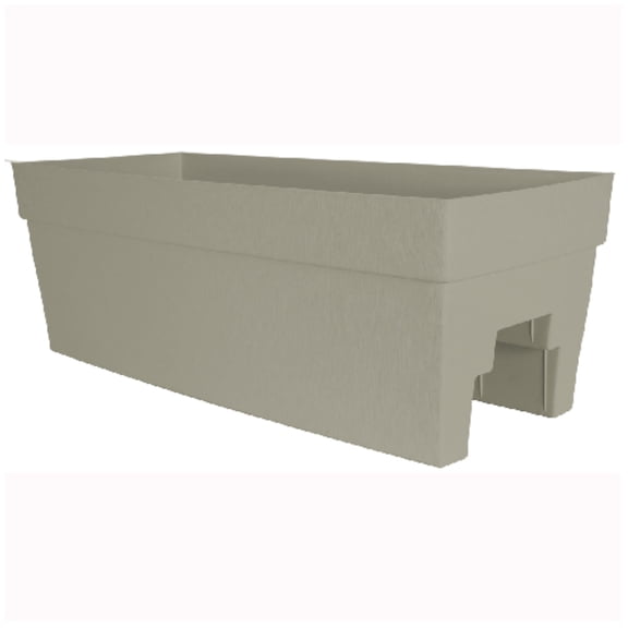 DCN Harmony Rail Planter – Self-Watering Planter for 2x4 or 2x6 Railings, Portabella, 27"