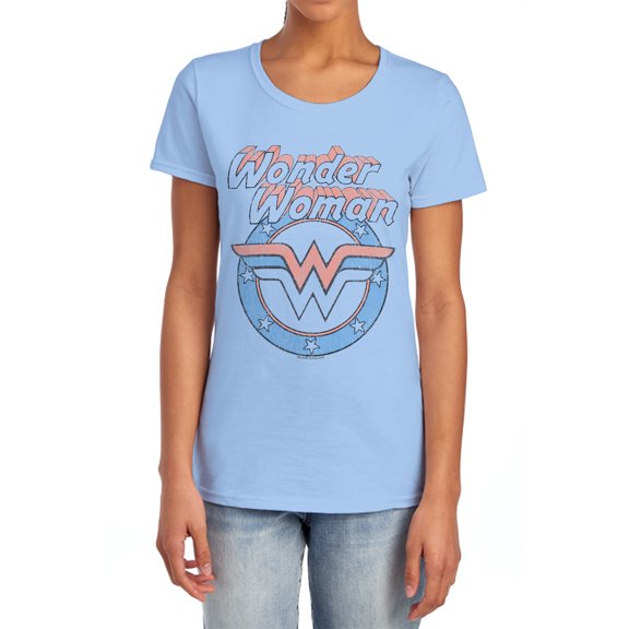 DCO Faded Wonder Women's T Shirt, Light Blue, 2X-Large